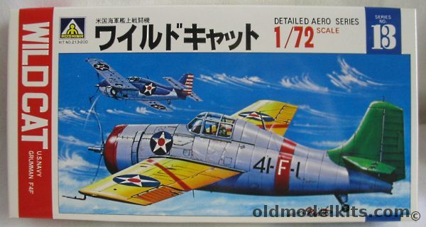 Aoshima 1/72 Grumman F4F Wildcat, 13 plastic model kit